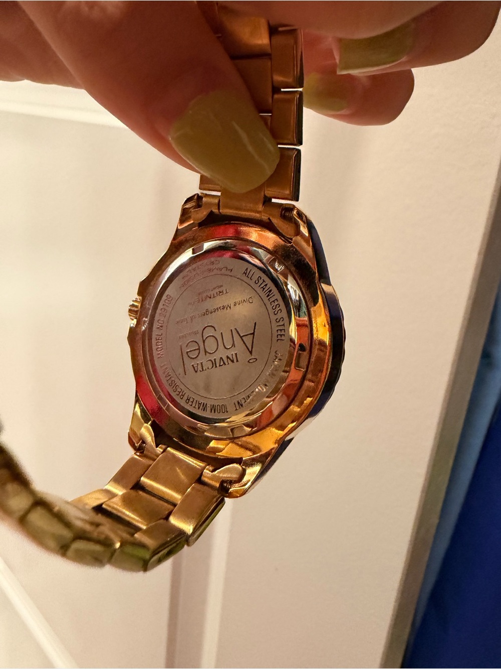 Invicta Gold-Tone Women’s Chronograph Watch with Mother-of-Pearl Dial - Picture 6 of 15